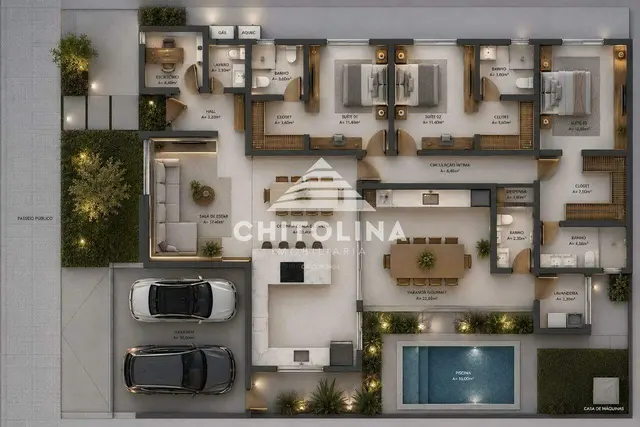 Casa à venda na Vila Popular, Itapetininga: 3 quartos (3 suítes)